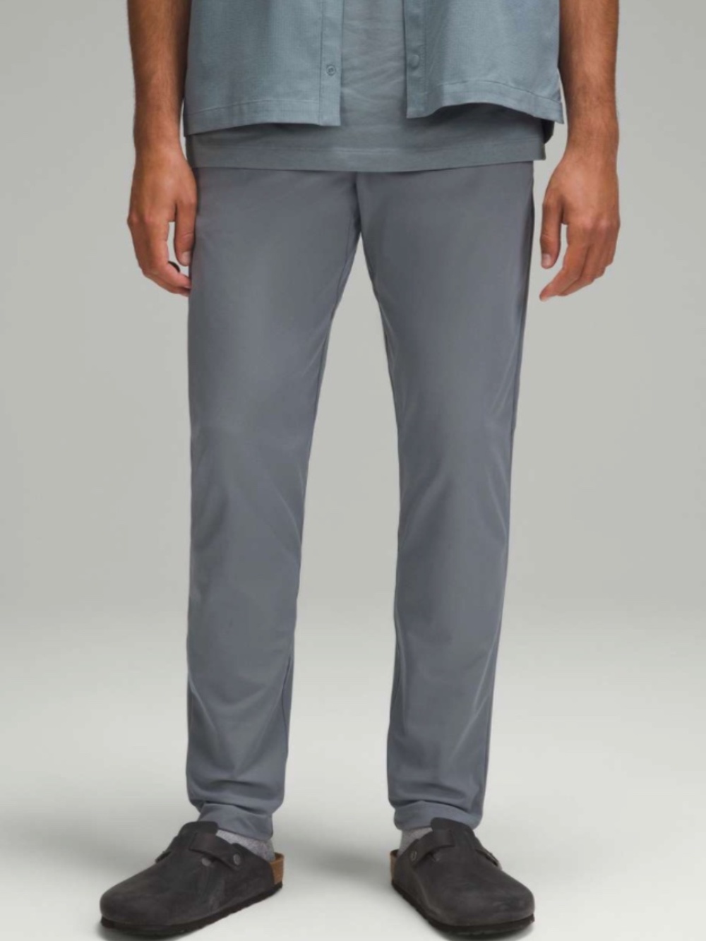Lululemon ABC Slim Fit grey trouser size 38" x 30" L casual comfort pockets